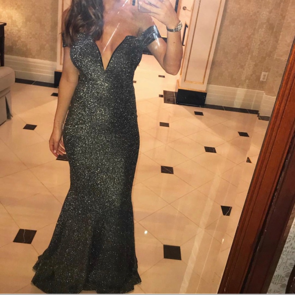 Sparkling Black Long Dress Formal